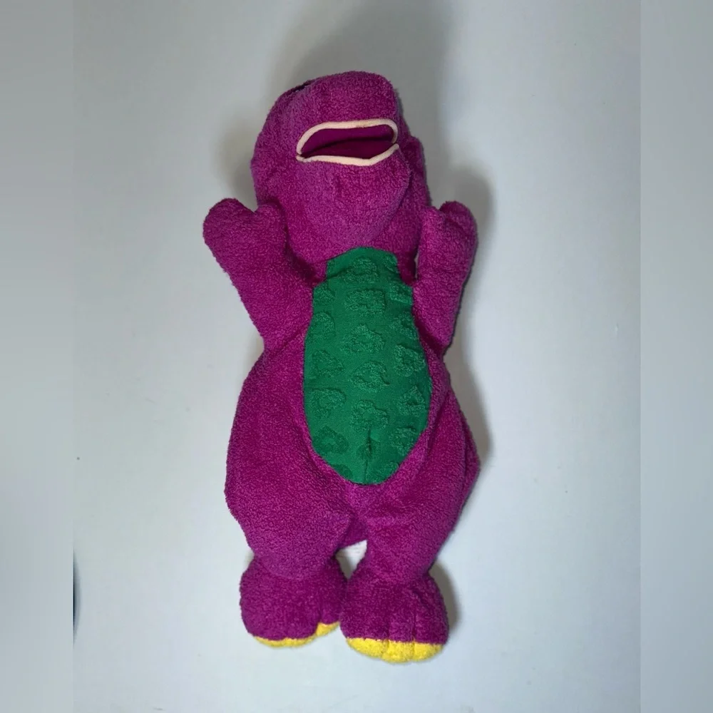 Vintage 1992 Barney Beanie Plush Made By Lyons & Golden Bear Co‎